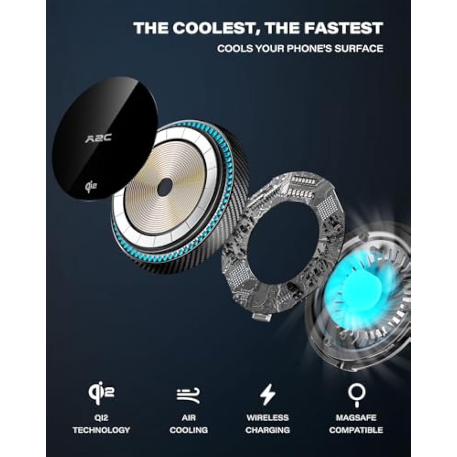 For Qi2 Magsafe Cd Car Mount Charger, 15W Wireless Magnetic Phone Holder For Car, Cd Slot Phone Mount With Built-In Cooling Fan, Compatible For Iphone 17/16/15/14/13/12 Series [With Pd Adapter]