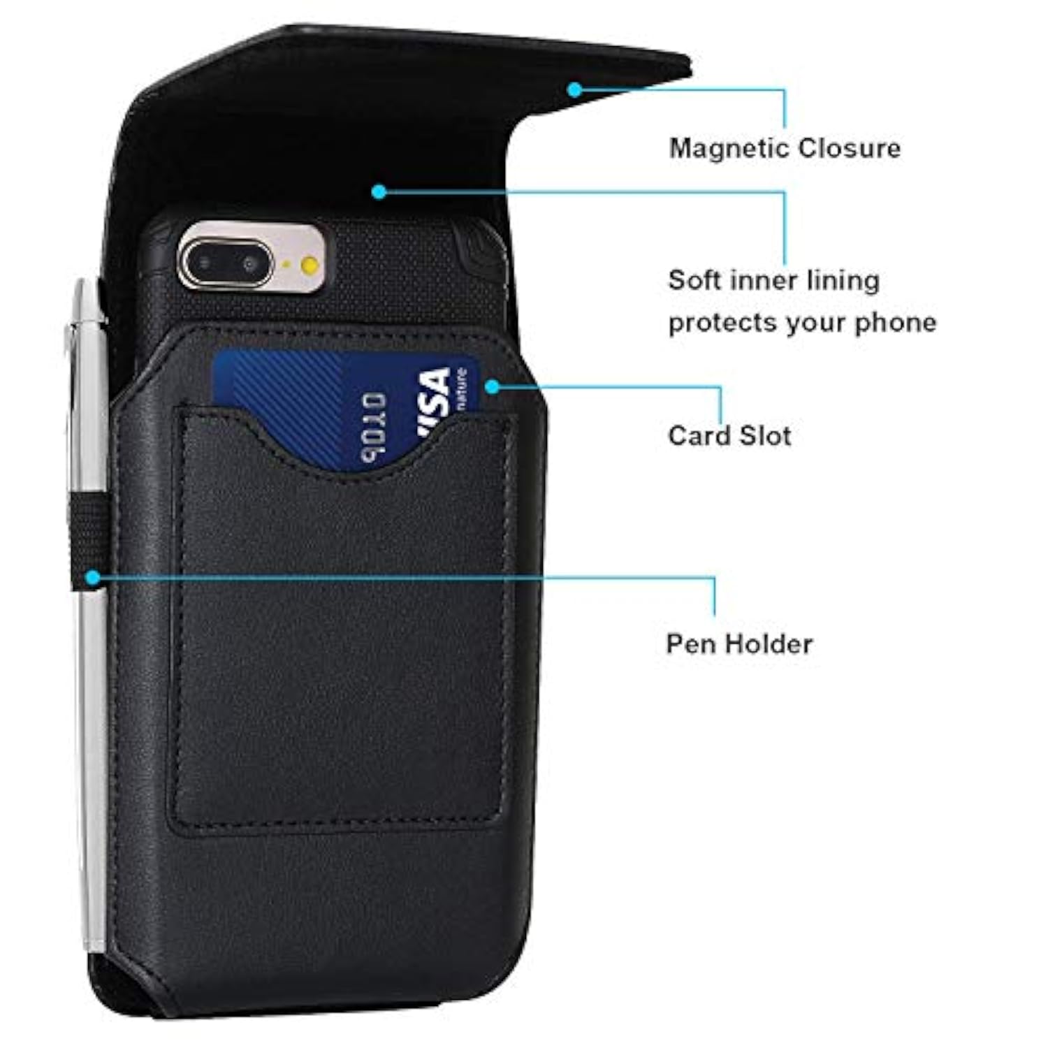 Phone Holster For Galaxy S24+ Note 20 Ultra 5G Leather Belt Case,360 Rotating Pouch Case Holster Belt Clip Case For Samsung S23+ S22+ 5G S21 Fe 5G Note 10 Plus 5G S21+ S20 Ultra 5G S20+ S10+