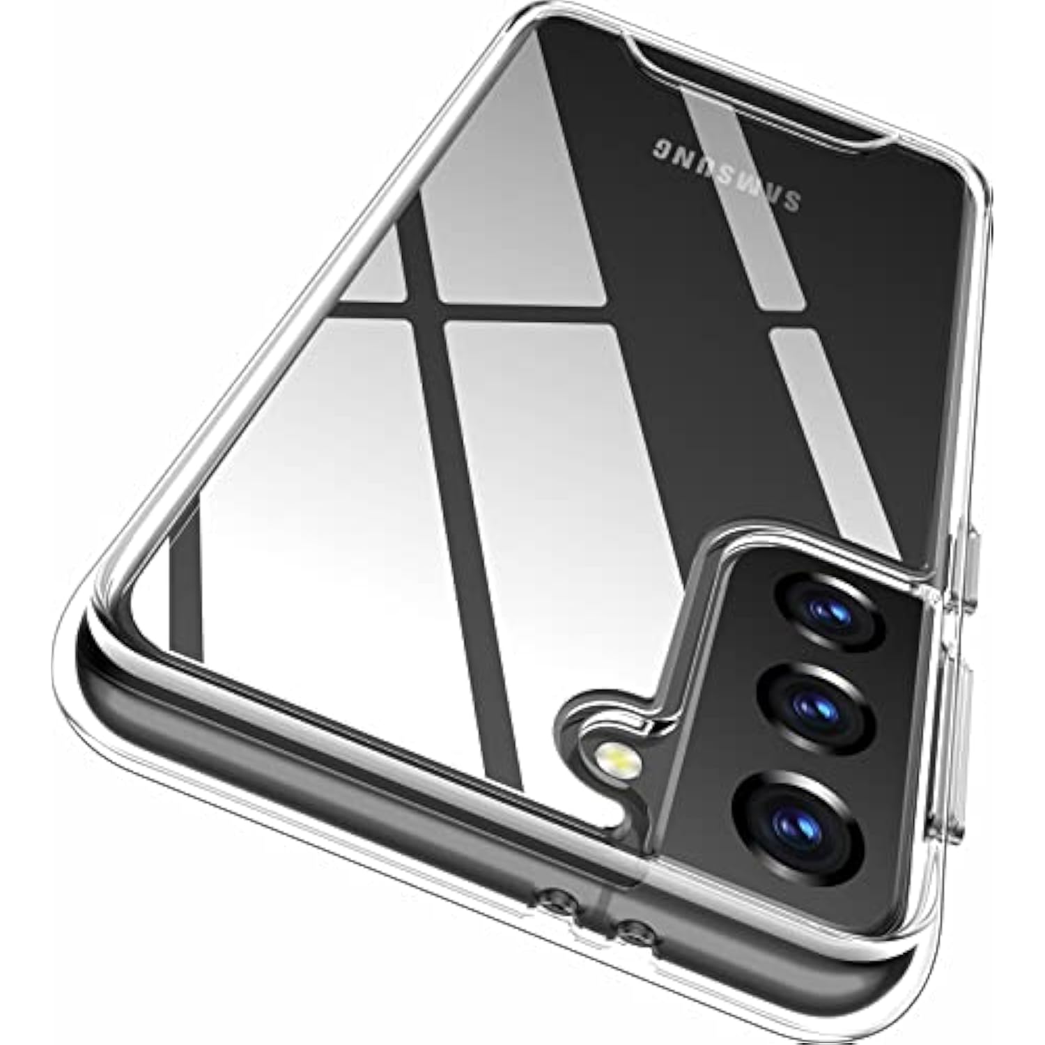 For Samsung Galaxy S21 Plus Case, Crystal Clear Shockproof Protective Durable Slim Fit Phone Cover For Samsung S21 Plus With Transparent Hard Pc Scratch-Resistant Back & Soft Silicone Edge