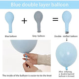 Pink And Blue Balloons Dusty Arch Kit Garland Nude For Gender Reveal B