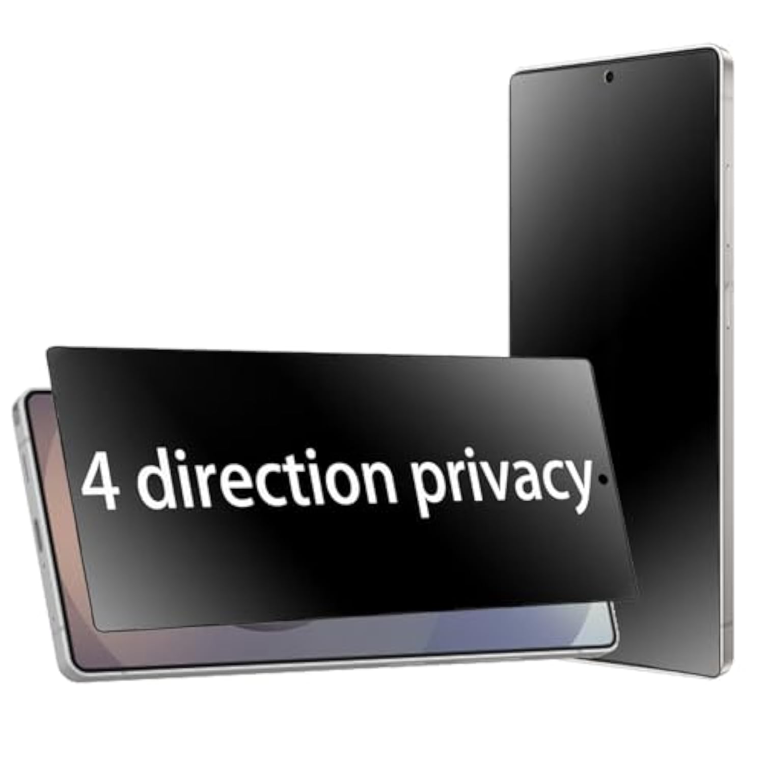 2 Pack 360 Degree Matte Privacy Screen Protector For Google Pixel 10 Pro Xl / 9 Pro Xl Anti-Glare Anti-Spy 4 Sides Soft Film Support Finger Unlock 6.8 Inch