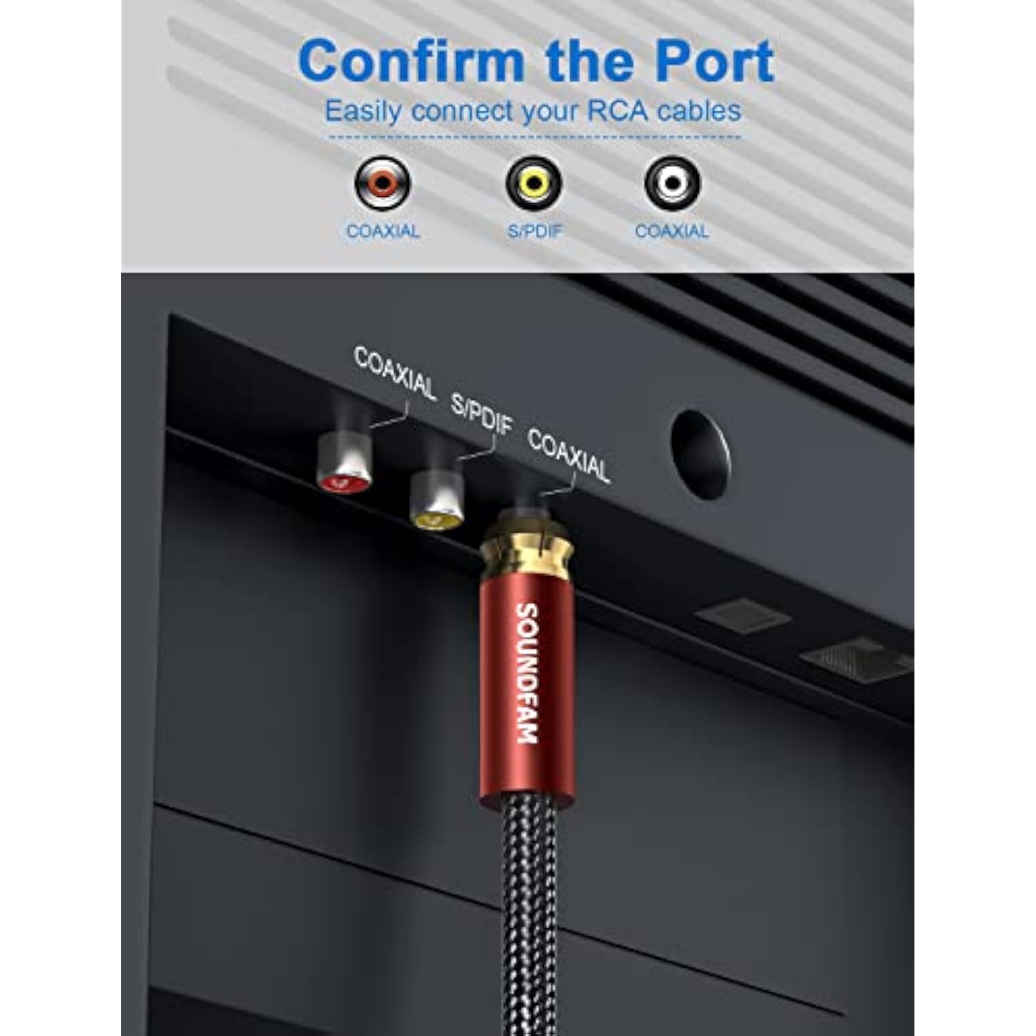 Rca Audio Subwoofer Cable Digital Audio Coaxial Cable Dual Shielded With Gold