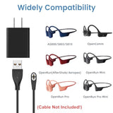 Charger For Shokz Bone Conduction Headphones - 2-Pack 5V 2A Usb Wall Charging Adapter For Aftershokz Headsets, Black