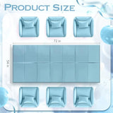 3 Pieces Light Blue & Dark Purple & Light Purple Foil Tablecloth 54*72Inch Plastic Birthday Party Table Cloths Disposable Waterproof Table Cover For Christmas Wedding Graduation Party Supplies