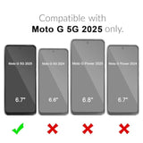 For Moto G 5G 2025 Case,Moto G Play 2025 Case With 2Pc Screen Protector Robust Durable Stylish And Lightweight Design,Blue