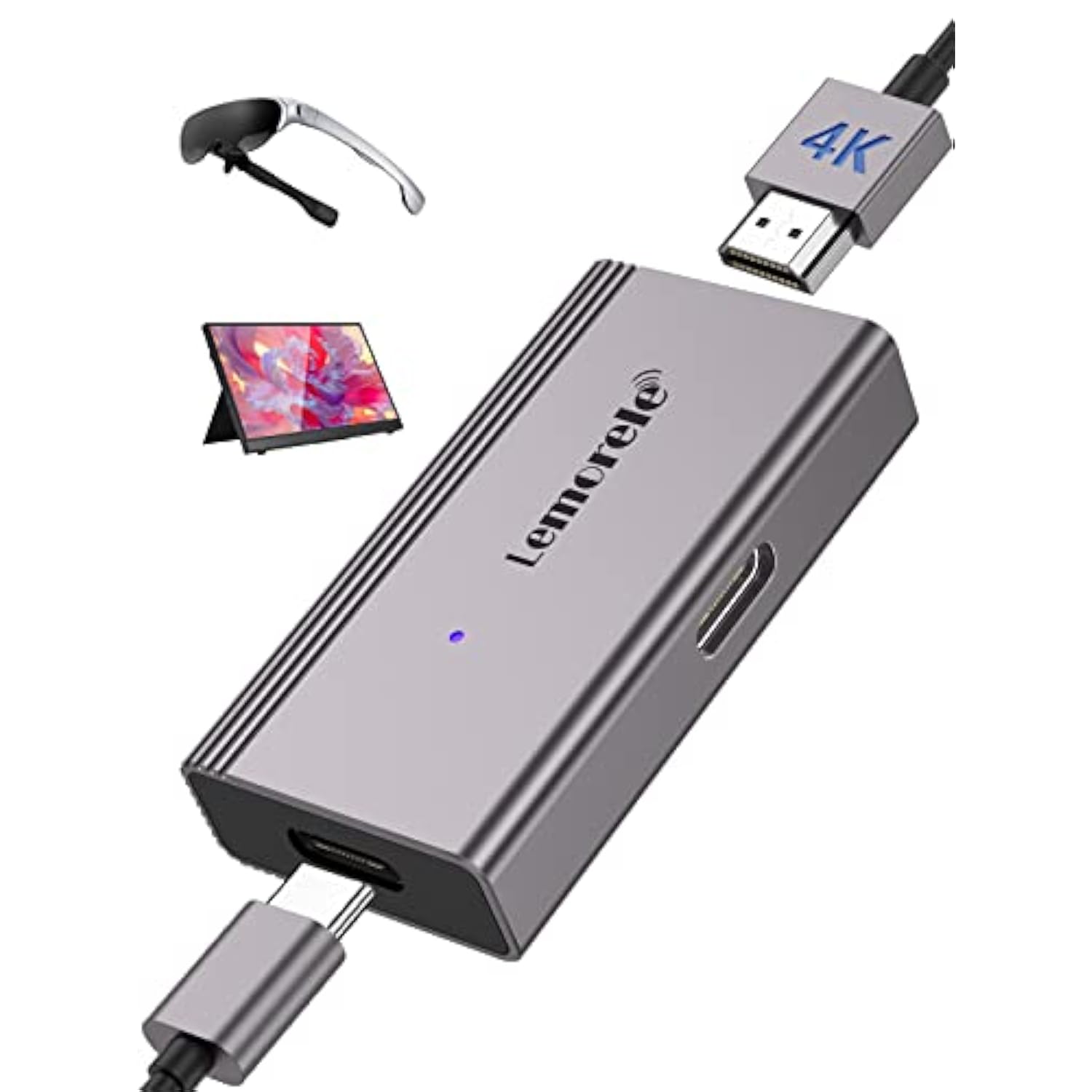 Hdmi To Usb C Adapter 4K@60Hz, Hdmi To Type C Adapter, Compatible With Nreal A