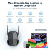 2026 Ax3000 Wifi 6 Extender Signal Booster, Multi-Link Connectivity Internet Extender Wifi Booster For Home, Dual Band Long Range Wifi Repeater, Up To 19000 Sq. Ft., Easy Setup, (M-A25-Black)