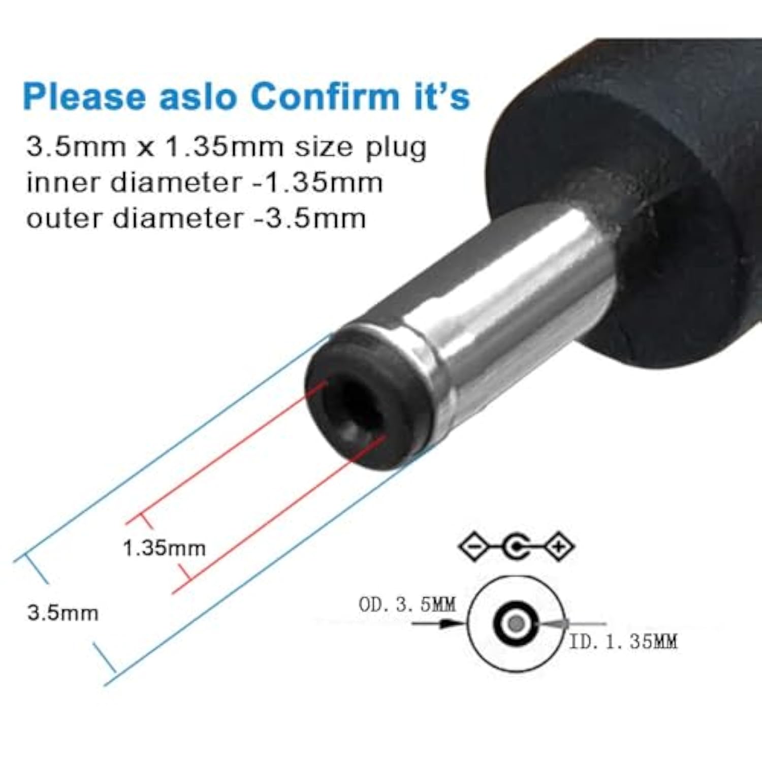 3.3Ft Usb-A To 3.5Mm 5V Dc Barrel Jack Male Charger Power Cable Adaptor Lead?Suitable For Small Fans/Speakers/Desk Lamps/Luna Facial Cleansers/Hub Splitters