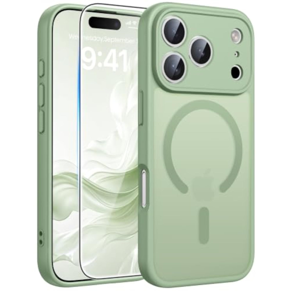 Translucent Mint Green MagSafe Case for iPhone 17 Pro Max
