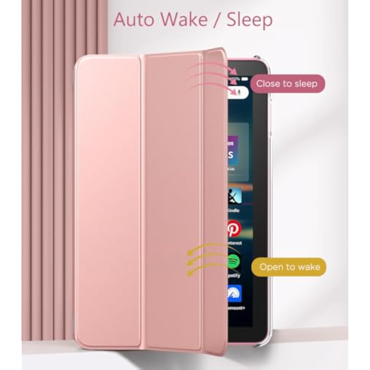MoKo Case Fits All-New Amazon Kindle Fire HD 8 & 8 Plus Tablet(12th Generation