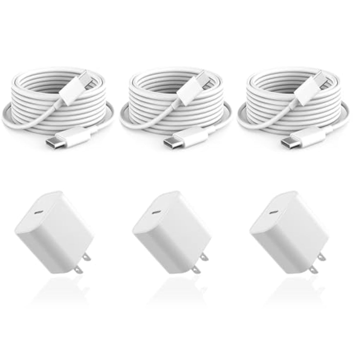 For Samsung Super Fast Charger,Samsung Charger Fast Charging Block,3Pack 20W Usb C Wall Charger,10Ft Quick Usbc Cable For Samsung Galaxy S20 Ultra/S24/S23/S22/S21/S20/A14/A54/Z Fold 6/5/Z Flip 6/5