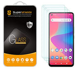 (3 Pack) Designed for BLU V91 Tempered Glass Screen Protector, Anti Scratch, Bubble Free