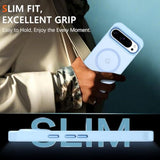 Magnetic For Google Pixel 10 Case/Pixel 10 Pro Case, [Compatible With Magsafe] [Translucent Matte] Slim Fit Shockproof Women Men Protective Case Cover For Google Pixel 10/10 Pro,Light Blue