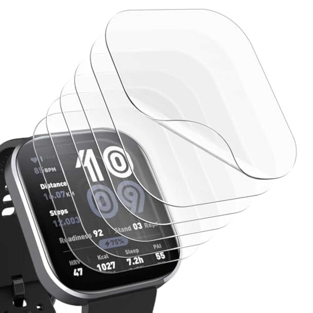 6 Pack Screen Protector Compatible For Amazfit Bip 6, Hd Tpu Protective Film Compatible With Amazfit Bip 6 Smart Watch 46Mm