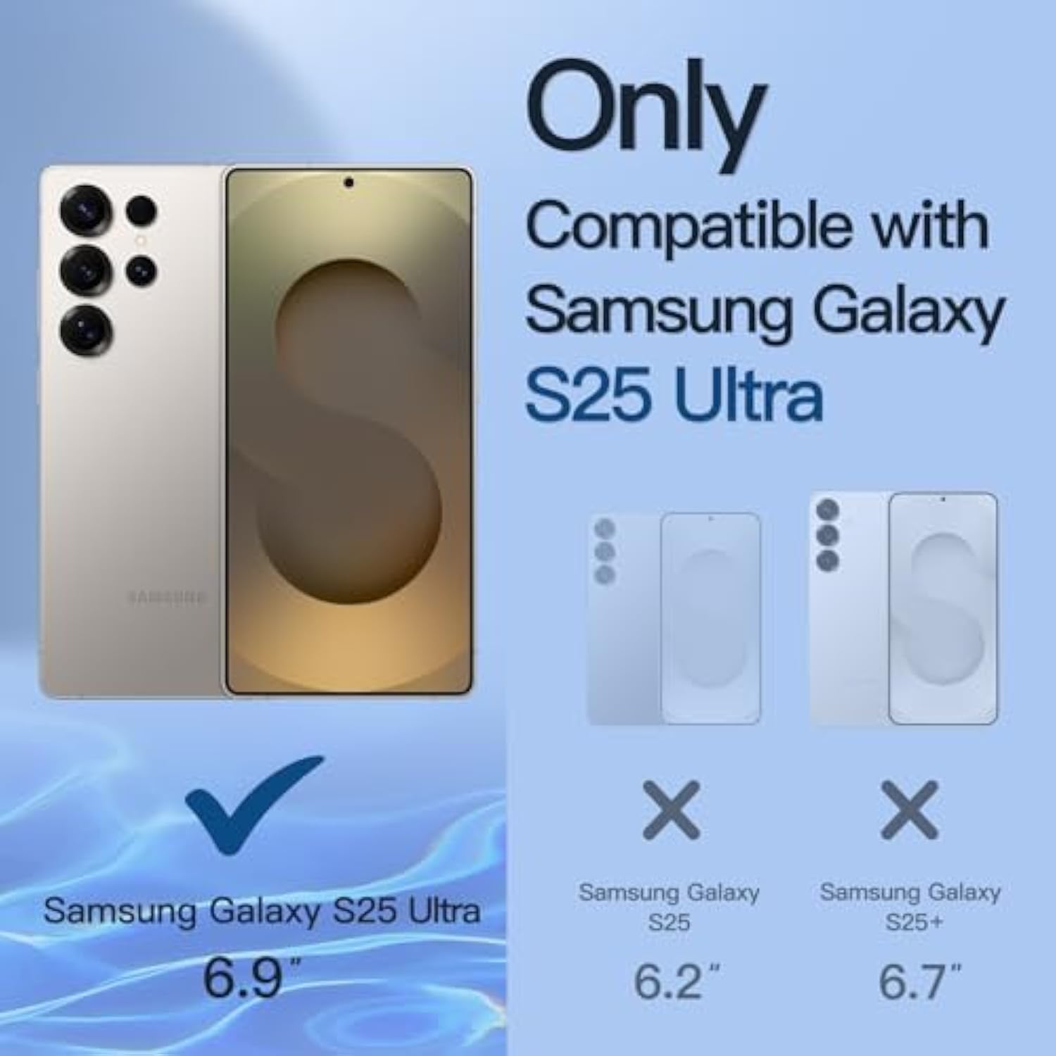 JETech Privacy Screen Protector for Samsung Galaxy S25 Ultra 5G, Anti-Spy Flexible TPU Film, Fingerprint Unlock Compatible, 2-Pack