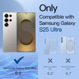 JETech Privacy Screen Protector for Samsung Galaxy S25 Ultra 5G, Anti-Spy Flexible TPU Film, Fingerprint Unlock Compatible, 2-Pack
