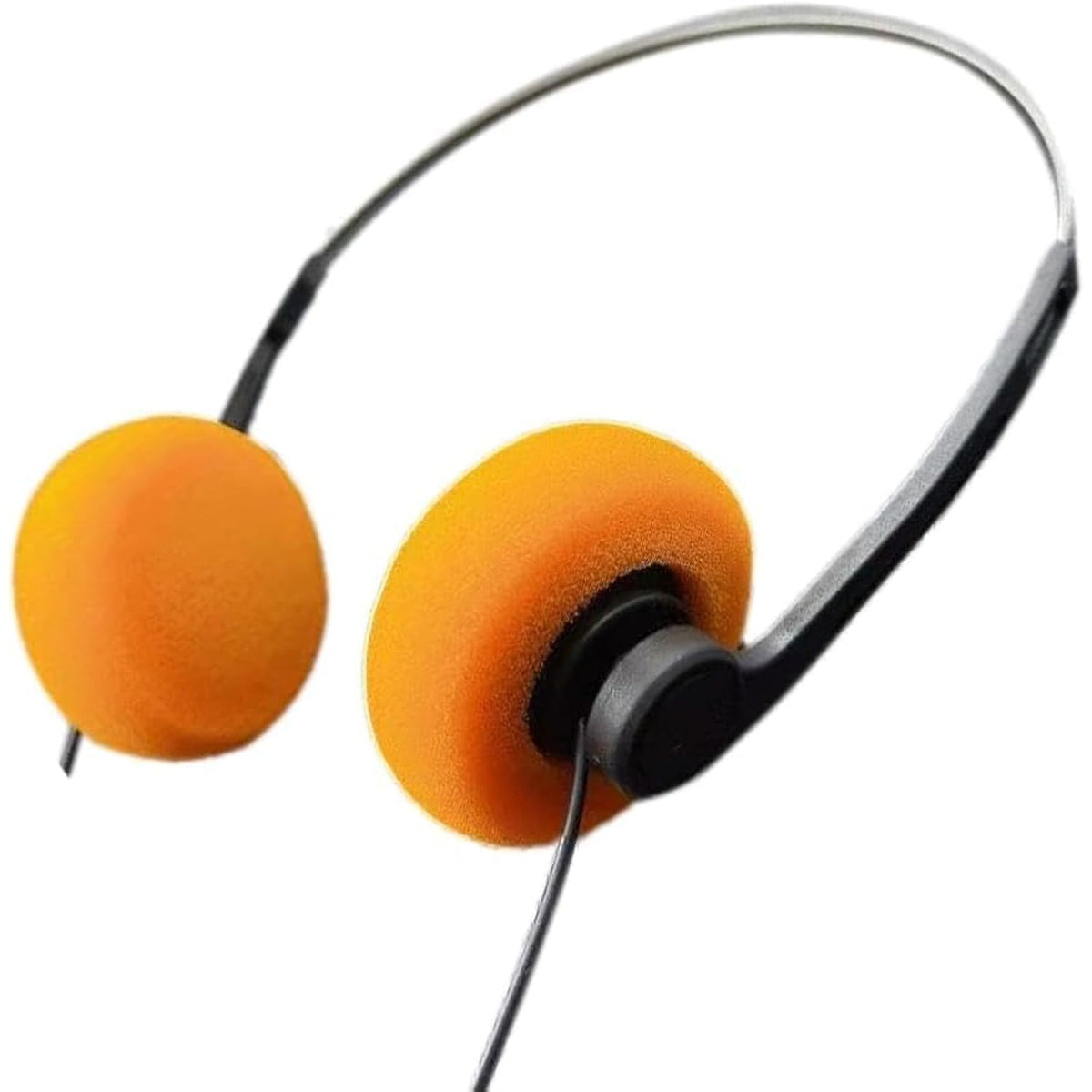 Retro Over-Ear Hi-Fi Headphones Lightweight Vintage Style Orange