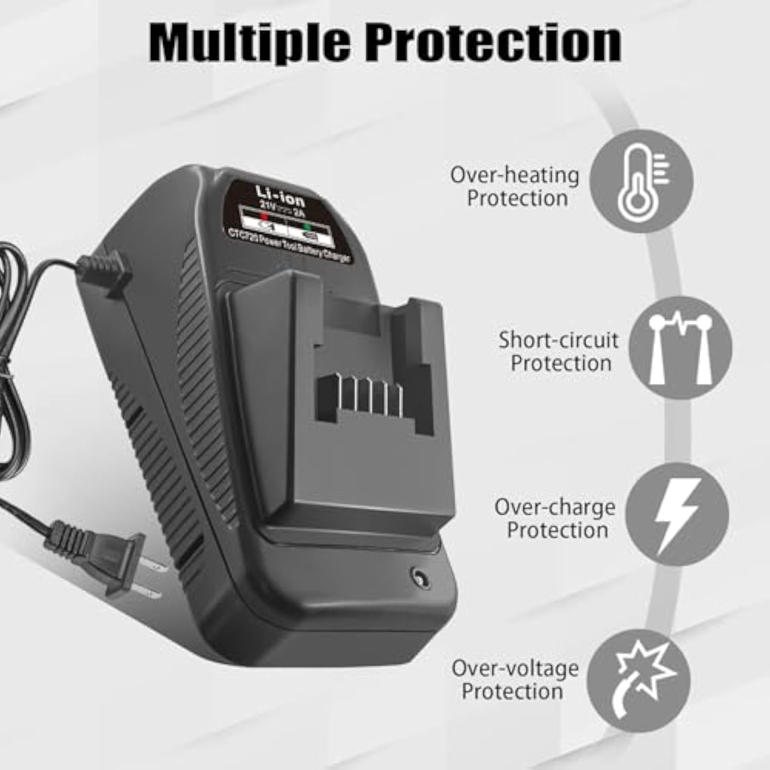 Ctc720 Charger Replace For Snap On 18V Charger Ctb8185 Ctb8187 Ct7850 Cdr7850H Ctl7850 Ctb7185 Tool Battery Li-Ion