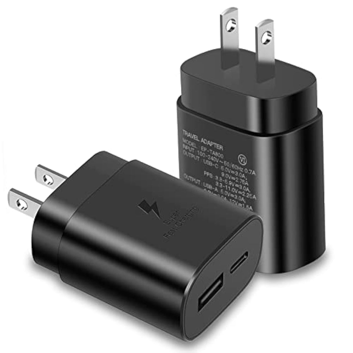 Usb C Wall Charger, 25W Super Fast Charger Type C Charger Block For Samsung Galaxy S25/S24/S23/S23 Ultra/S23+/S22/S22 Ultra/S22+/S21/S20/Note 20/Note 10//10 Plus,Z Fold 3 5G/Flip 4/3