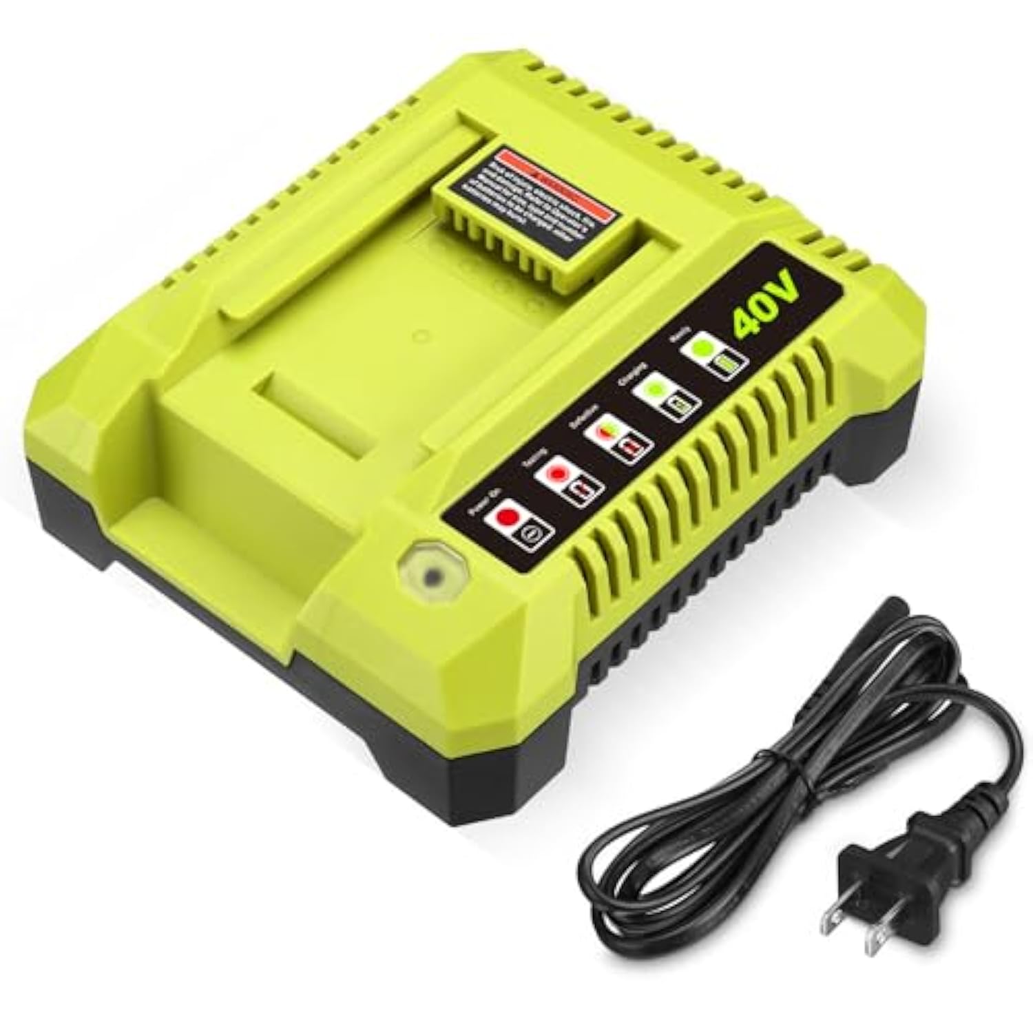 40V Rapid Charger Op401 Op403 Op404 Op406A Op409A Compatible With Ryobi 40V 6Ah Op40601 Op40602 Op4060A1 5Ah Op4050A 4Ah Op4040 3Ah Op4030 2.6Ah Op40261 Op4026 2Ah Op40201 Battery Fast Charger