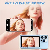 Selfie Monitor Screen for iPhone 16/15/14/13 & Android, Magnetic Back Camera with Remote, No Delay Phone Vlog Selfie Monitor Screen for TikTok Live