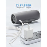 Replacement For Jbl Flip 5 Charger Jbl Bluetooth Speaker Charger(3.3Ft Cable Included)