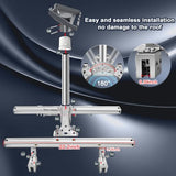 Adjustable for Starlink Standard 4/4X/Gen 3 Mount for Standing Seam Metal Roof with Starlink Pipe Adapter,Strong Load-Bearing Capacity,Alloy,No