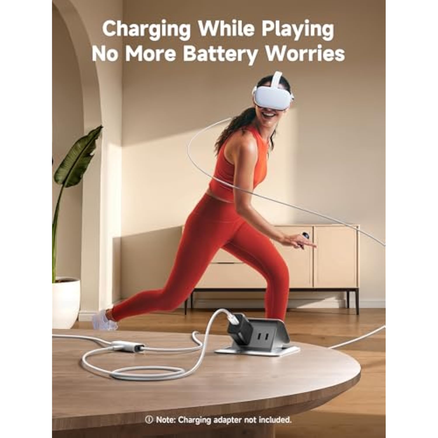 Link Cable 16Ft With Charging Compatible With Meta Quest 3S/Quest3/2/Pro Accessories? Charging While Playing? Usb 3.0 High Speed Data Compatible With Oculus 3S/3/2/Pro, Pico 4, Pc Vr, Steam Vr