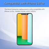 Dock Connector Charging Port Replacement For Iphone 11 Pro Repair Headphone Jack Flex Cable Fix Usb Charge Microphone Cellular Antenna Assembly For 11Pro