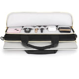 17.3 Inch Laptop Sleeve Case Water-Resistant Computer Cover Bag With Detachable Shoulder Straps For Hp, Dell, Asus Notebook,Black