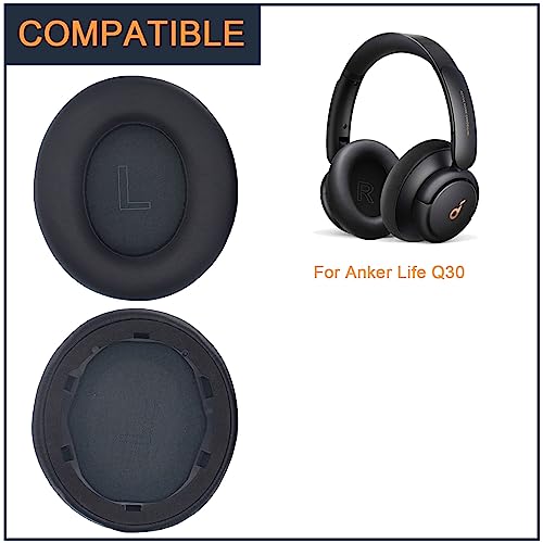 Earpads For Anker Soundcore Life Q30 Q30Bt Q35 Replacement Ear Cushion Pads With Protein Leather And Memory Foam For Replacement Ear Cushion Pads For Soundcore Q30 Q30Bt & Q35