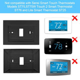 For Emerson F61-2663 Wall Plate, Fits For Sensi Wi-Fi Programmable Thermostat White (Black)