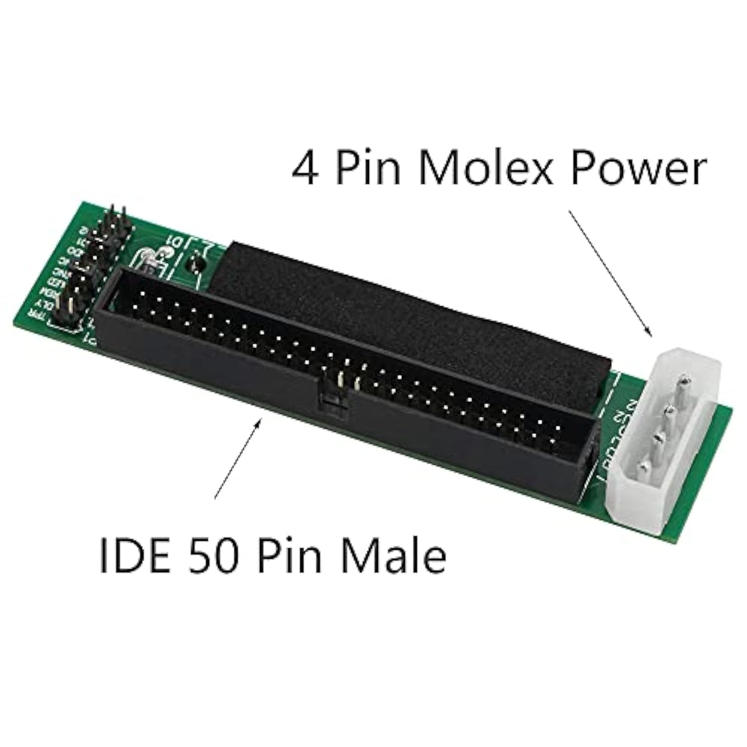 Scsi Sca 80 Pin Female To Ide 50 Pin Male Adapter Converter For Hard Disk, Com