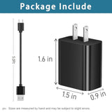 10W Micro Usb Charger Adapter For Lg Flip Phone, Orbic Journey V/Slim, Cat S60/S42/S41, Tandem Diabetes Care 5Ft Charging Charger Cable Cord