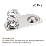 Battery Spring Plate Aaa Batteries Spring Contact Nickel Plated 20Mmx9Mm 20 Pcs