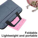 Foldable Keyboard Silent Portable Silicone Wired Keyboard Usb+Ps2 Interface Convertible Waterproof And Dustproof For Desktop Computers Notebooks 85 Keys (Pink)