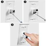 Cat7 Keystone Jack, Rj45 Keystone Shielded Coupler 10-Pack,Shielded Female To