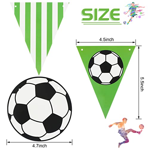 4 Pcs Soccer Banner Garland Soccer Party Decorations