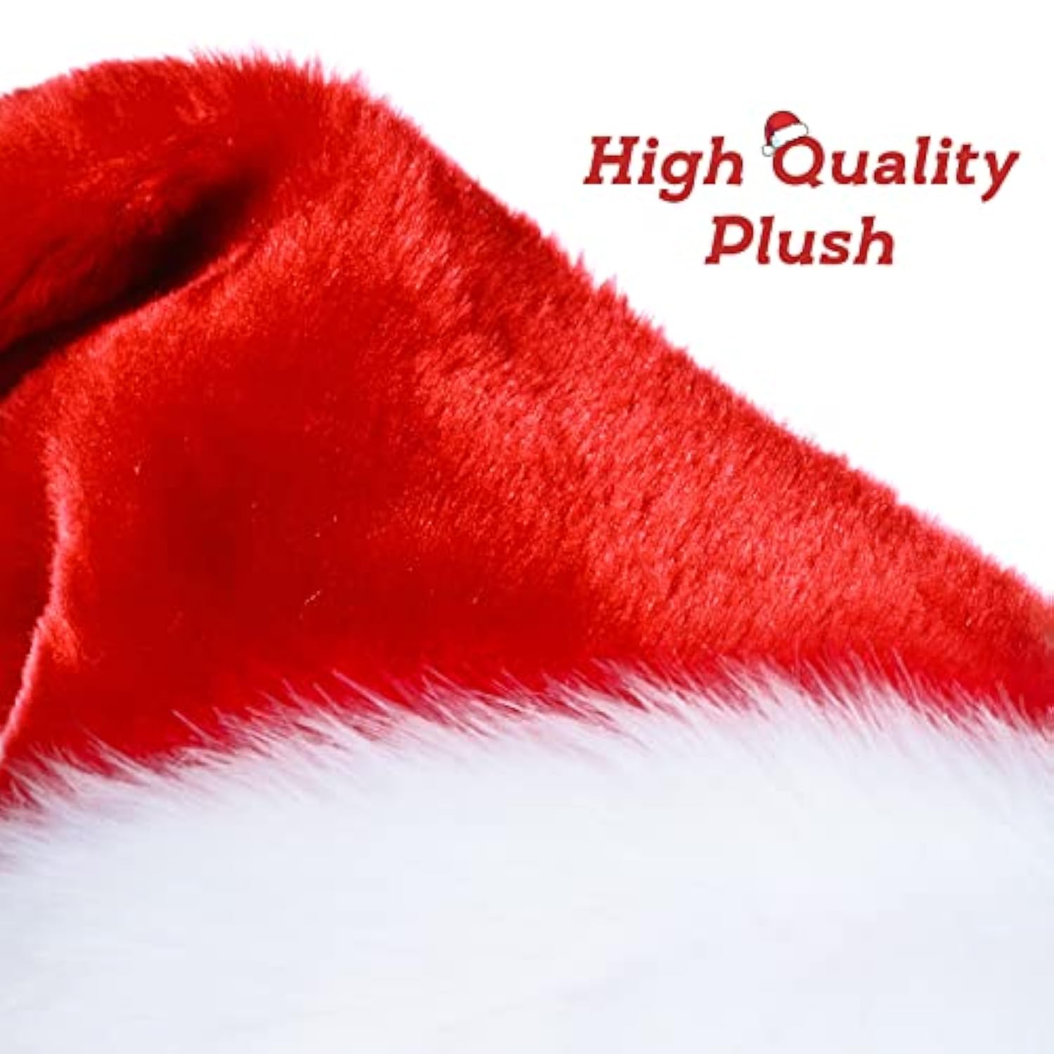 Extra Large Plush Santa Hat for Christmas New Year Holiday Party Adults