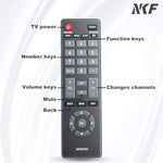 Nh305Ud Remote Control For Emerson Tv Remote Replacement Nh310Up Nh301Ud, Universal Remote Control For All Emerson Tv Lf501Em4 Lf501Em4F Le240Em4 Lc320Em3Fa Lf402Em6 Lf402Em6F Lf461Em4 Lf461Em4A