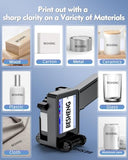 Handheld Inkjet Printer, Batch Code Printer For Qrcode Time Picture Number, Small Date Printer With 42Ml Fast Drying Ink Cartridge For Many Materials Inkjet Coder Print Height 0.08-0.5Inch