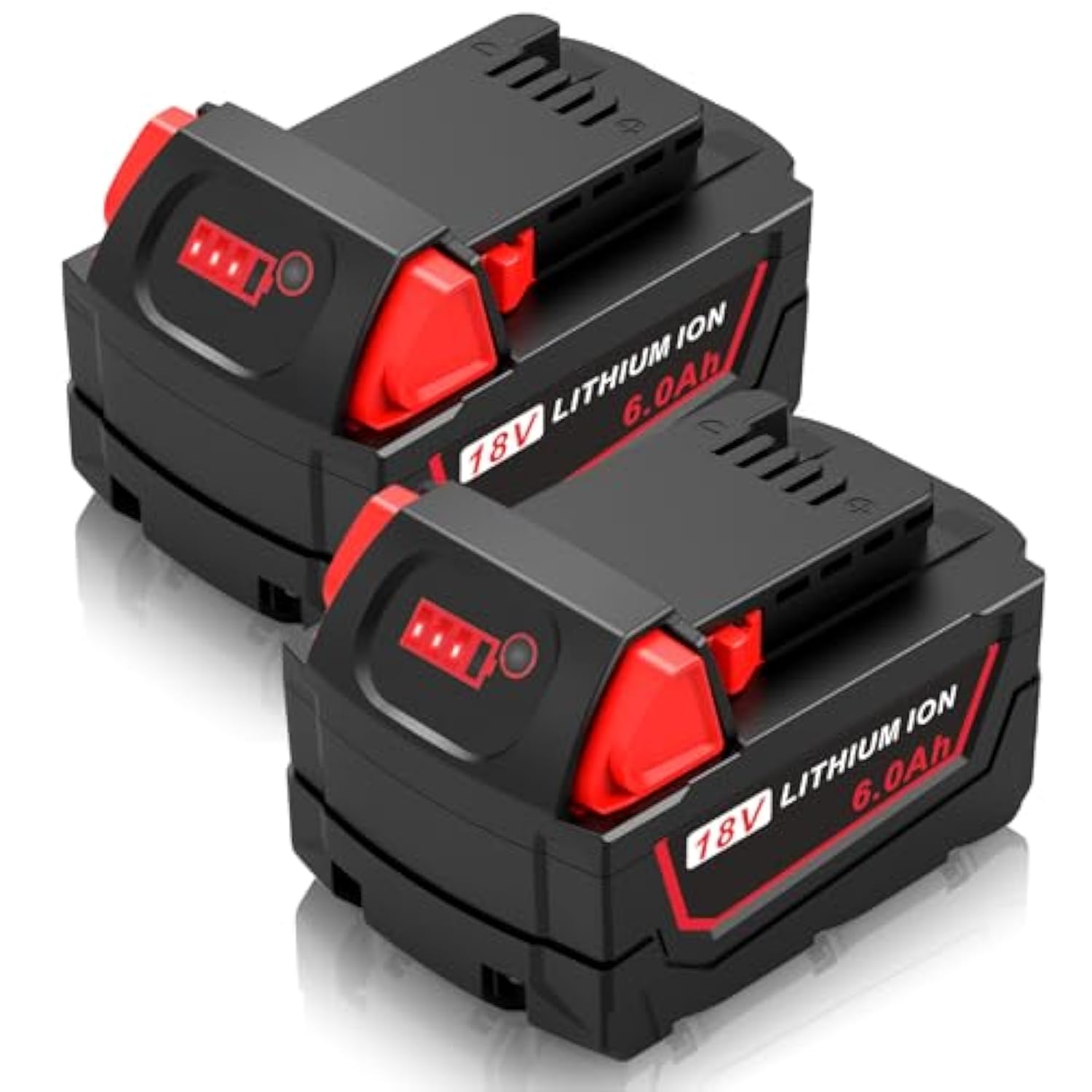 2Pack 6.0Ah 12V Battery Replacement For Milwaukee M12 Battery,48-11-2410 48-11-2420 48-11-2411 48-11-2401 48-11-2402 48-11-2440 48-11-2460 Cordless Toolsâ…