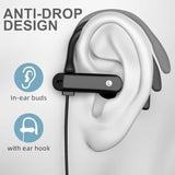 3.5Mm Headphones Sport Wired Earbuds With Microphone Noise Isolating Earphone Hifi Stereo Over Ear Buds Wired Plug In With Ear Hook For Samsung Galaxy A15 A03S A14 S10 A12 Moto Switch Mp3 Running Fit