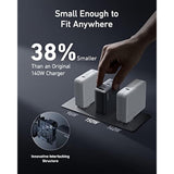 Anker 150W Max USB C Charger Block, 4-Port Compact Foldable GaN Charger for MacBook, iPhone 16 and More Series, Dell and More