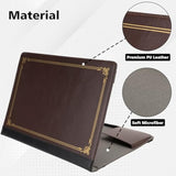 Tytx Compatible With Macbook Air 13 Inch Leather Case 2021 2020 2019 2018 Release M1 A2337 A2179 A1932 Retina Display Touch Id,Protective Leather Case Cover For Laptop, Brown