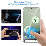 [3+3 Pack Glass Screen Protector For Google Pixel 6A 5G With Camera Lens Protector, 3D Curved, 6.1 Inch 9H Tempered Glass For Google Pixel 6A Glass Screen Protector