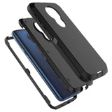 Moto G7 Power Case, Motorola G7 Supra/Moto G7 Optimo Maxx Xt1955Dl Case, [Drop Protection] Full Body Shockproof Grip Plastic Bumper Tpu 3-Layers Durable Solid Phone Sturdy Hard Cover [Black]
