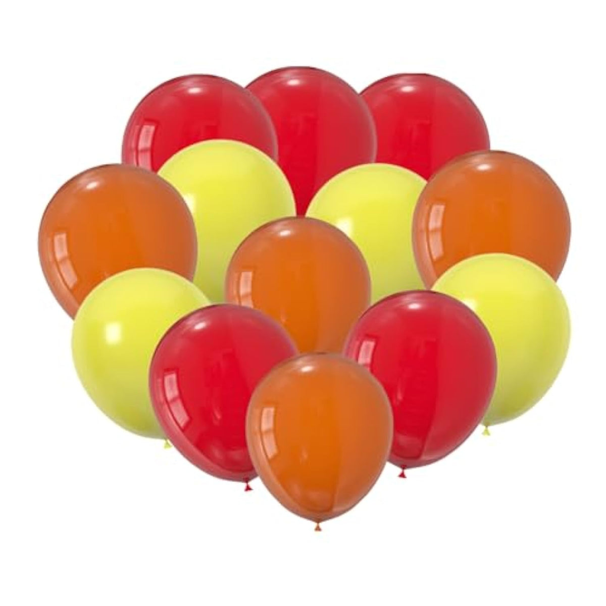 60 Pcs 12 Inch Yellow Orange Red Latex Balloons Thanksgiving Fall Party Decor