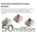 C1 Pro 8K Qmk Wired Custom Mechanical Keyboard, Tkl Layout Launcher Support With Hot-Swappable Super Red Switch, Pbt Keycaps Compatible For Mac Windows Linux