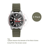 41Mm Diameter Watch Screen Protector,Universal Round Smart Watch Hd Pet Screen Protector,Ultra-Thin Anti-Scratch Anti-Fingerprint [3 Pack]